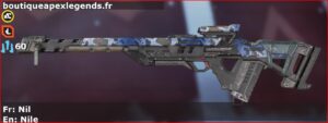 Skin Rare Nil en français ou Nile en anglais pour l'arme Fusil triple du jeu vidéo apex legends