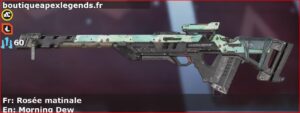 Skin Rare Rosée matinale en français ou Morning Dew en anglais pour l'arme Fusil triple du jeu vidéo apex legends