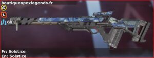 Skin Rare Solstice en français ou Solstice en anglais pour l'arme Fusil triple du jeu vidéo apex legends