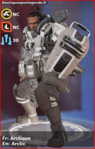 skin pour gibraltar: Arctique en français ou Arctic en anglais , du jeu apex legends