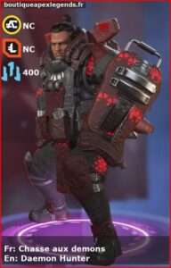 skin pour gibraltar: Chasse aux demons en français ou Daemon Hunter en anglais , du jeu apex legends