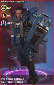 skin pour gibraltar: Fibre optique en français ou Fiber Optics en anglais , du jeu apex legends