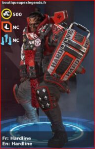 skin pour gibraltar: Hardline en français ou Hardline en anglais , du jeu apex legends