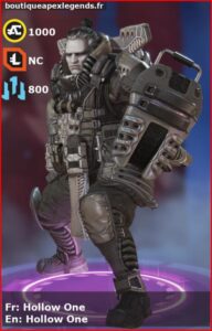 skin pour gibraltar: Hollow One en français ou Hollow One en anglais , du jeu apex legends