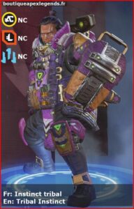 skin pour gibraltar: Instinct tribal en français ou Tribal Instinct en anglais , du jeu apex legends