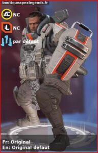 skin pour gibraltar: Original en français ou Original defaut en anglais , du jeu apex legends