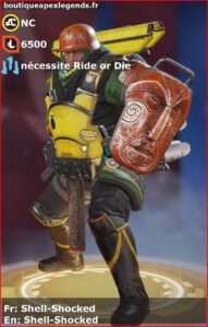 skin pour gibraltar: Shell-Shocked en français ou Shell-Shocked en anglais , du jeu apex legends