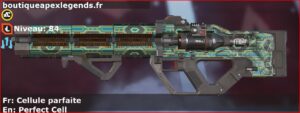 Skin Rare Cellule parfaite en français ou Perfect Cell en anglais pour l'arme HAVOC du jeu vidéo apex legends