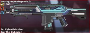 Skin Légendaire Cyberthécaire en français ou The Cyberian en anglais pour l'arme Hemlok du jeu vidéo apex legends