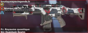 Skin Rare Royaume quantique en français ou Quantum Realm en anglais pour l'arme Hemlok du jeu vidéo apex legends