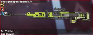 Skin Commun Trèfle en français ou Clover en anglais pour l'arme Kraber du jeu vidéo apex legends