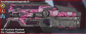 Skin Rare Fuchsia Flushed en français ou Fuchsia Flushed en anglais pour l'arme L-STAR du jeu vidéo apex legends