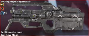 Skin Rare Nouvelle lune en français ou New Moon en anglais pour l'arme L-STAR du jeu vidéo apex legends