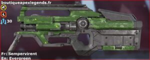 Skin Commun Sempervirent en français ou Evergreen en anglais pour l'arme L-STAR du jeu vidéo apex legends