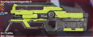 Skin Commun Trèfle en français ou Clover en anglais pour l'arme L-STAR du jeu vidéo apex legends