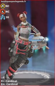 skin pour lifeline: Cardinal en français ou Cardinal en anglais , du jeu apex legends