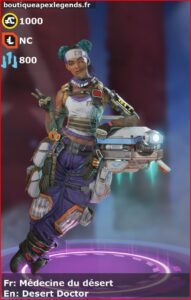 skin pour lifeline: Médecine du désert en français ou Desert Doctor en anglais , du jeu apex legends