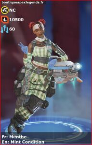 skin pour lifeline: Menthe en français ou Mint Condition en anglais , du jeu apex legends