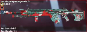 Skin Épique Dextérité en français ou Dexterity en anglais pour l'arme Longbow du jeu vidéo apex legends