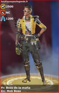 skin pour mad maggie: Boss de la mafia en français ou Mob Boss en anglais , du jeu apex legends