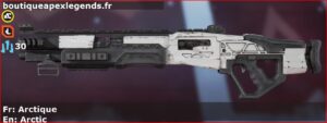 Skin Commun Arctique en français ou Arctic en anglais pour l'arme Mastiff du jeu vidéo apex legends