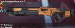 Skin Commun Bengale en français ou Bengal en anglais pour l'arme Mastiff du jeu vidéo apex legends