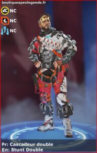 skin pour mirage: Cascadeur double en français ou Stunt Double en anglais , du jeu apex legends