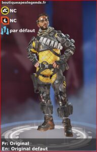 skin pour mirage: Original en français ou Original defaut en anglais , du jeu apex legends