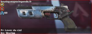 Skin Rare Lever du ciel en français ou Skyrise en anglais pour l'arme Mozambique du jeu vidéo apex legends