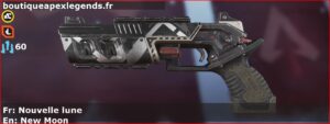 Skin Rare Nouvelle lune en français ou New Moon en anglais pour l'arme Mozambique du jeu vidéo apex legends