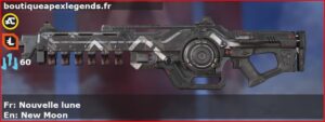 Skin Rare Nouvelle lune en français ou New Moon en anglais pour l'arme Nemesis du jeu vidéo apex legends