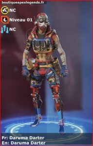 skin pour octane: Daruma Darter en français ou Daruma Darter en anglais , du jeu apex legends