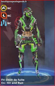 skin pour octane: Délit de fuite en français ou Hit and Run en anglais , du jeu apex legends