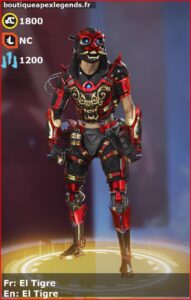 skin pour octane: El Tigre en français ou El Tigre en anglais , du jeu apex legends