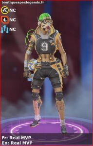 skin pour octane: Real MVP en français ou Real MVP en anglais , du jeu apex legends