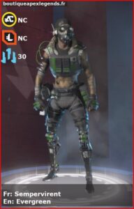 skin pour octane: Sempervirent en français ou Evergreen en anglais , du jeu apex legends