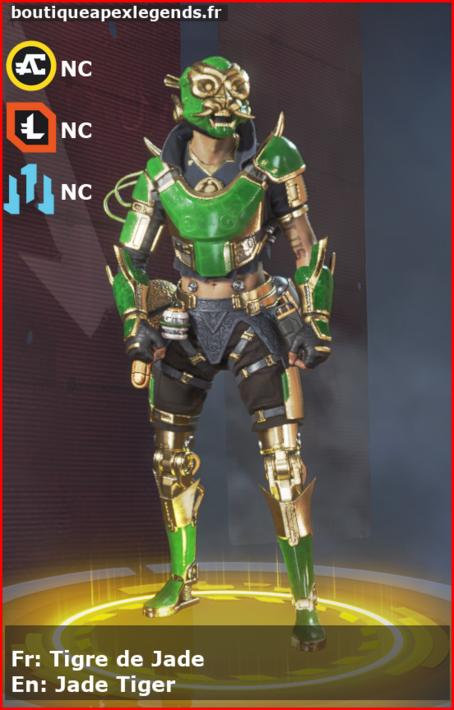 skin pour octane: Tigre de Jade en français ou Jade Tiger en anglais , du jeu apex legends