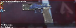 Skin Rare Solstice en français ou Solstice en anglais pour l'arme P2020 du jeu vidéo apex legends