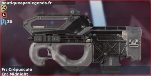 Skin Commun Crépuscule en français ou Midnight en anglais pour l'arme Prowler du jeu vidéo apex legends