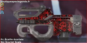 Skin Rare Écaille écarlate en français ou Scarlet Scale en anglais pour l'arme Prowler du jeu vidéo apex legends