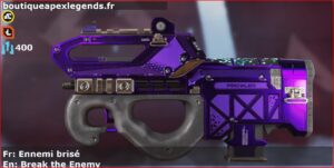 Skin Épique Ennemi brisé en français ou Break the Enemy en anglais pour l'arme Prowler du jeu vidéo apex legends