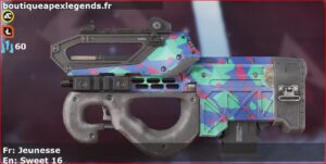 Skin Rare Jeunesse en français ou Sweet 16 en anglais pour l'arme Prowler du jeu vidéo apex legends