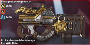 Skin Légendaire La chevauchée sauvage en français ou Wild Ride en anglais pour l'arme Prowler du jeu vidéo apex legends