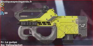 Skin Commun La guêpe en français ou Yellowjacket en anglais pour l'arme Prowler du jeu vidéo apex legends