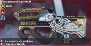 Skin Épique La montre du corbeau en français ou Raven's Watch en anglais pour l'arme Prowler du jeu vidéo apex legends