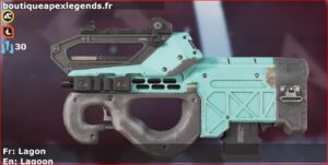 Skin Commun Lagon en français ou Lagoon en anglais pour l'arme Prowler du jeu vidéo apex legends