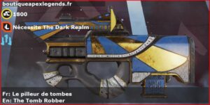 Skin Légendaire Le pilleur de tombes en français ou The Tomb Robber en anglais pour l'arme Prowler du jeu vidéo apex legends