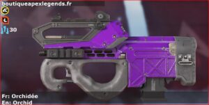 Skin Commun Orchidée en français ou Orchid en anglais pour l'arme Prowler du jeu vidéo apex legends