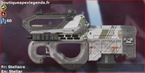 Skin Rare Stellaire en français ou Stellar en anglais pour l'arme Prowler du jeu vidéo apex legends