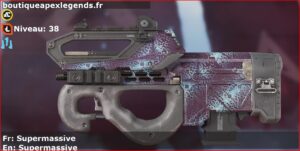 Skin Rare Supermassive en français ou Supermassive en anglais pour l'arme Prowler du jeu vidéo apex legends